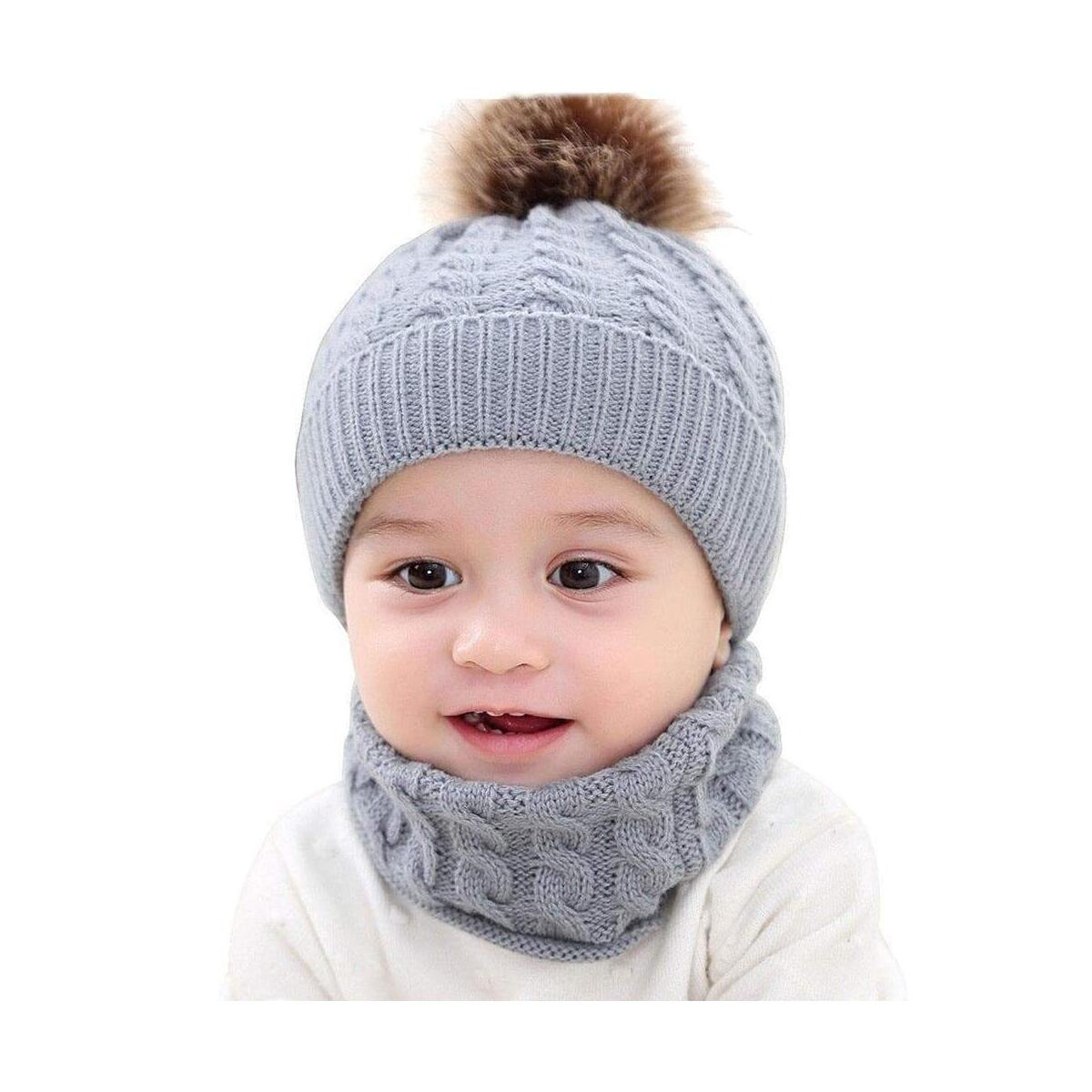 Baby Hat Neck Very Warm Winter Set Bonnet