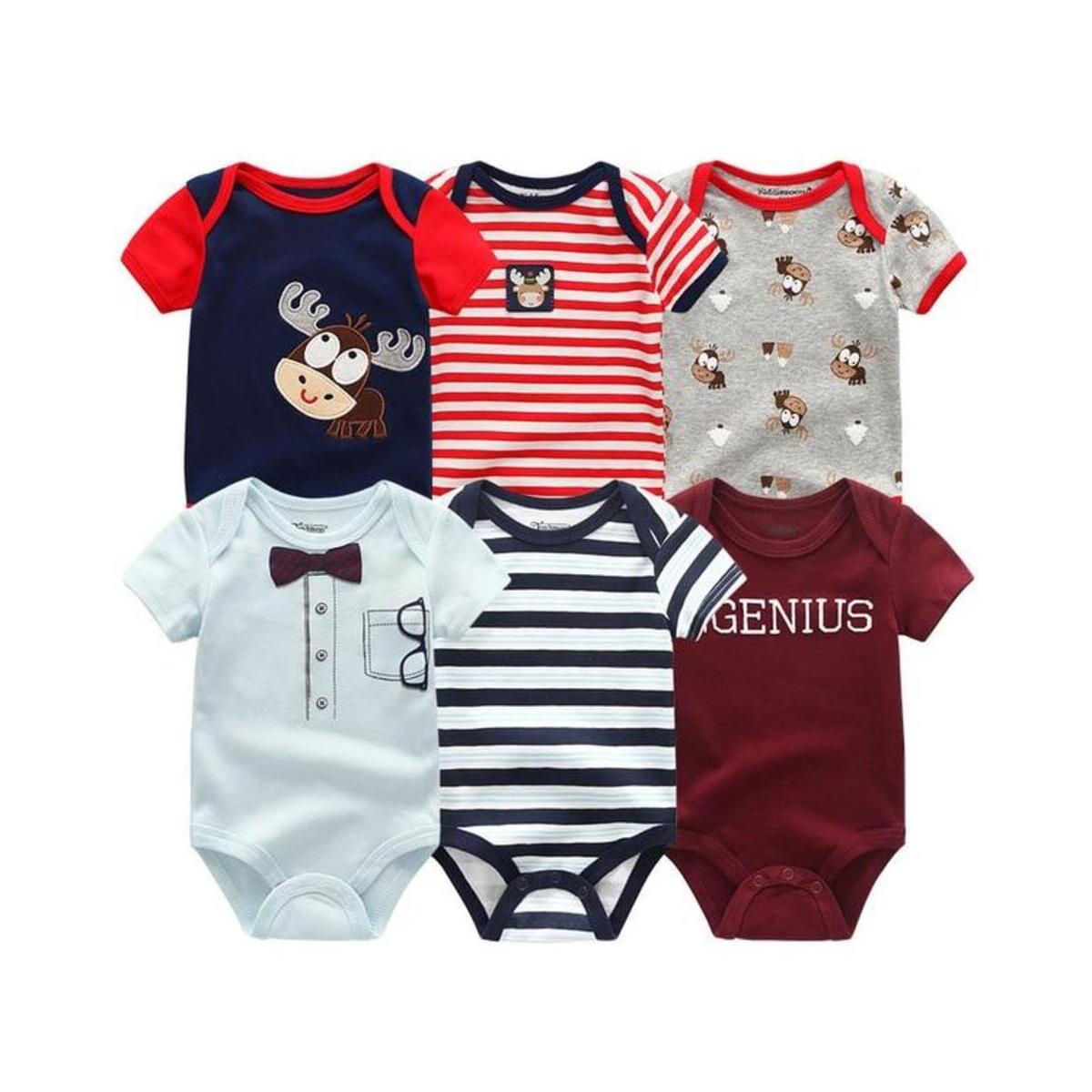 Newborn Short Sleeve Boys Girls Bodysuit Rompers