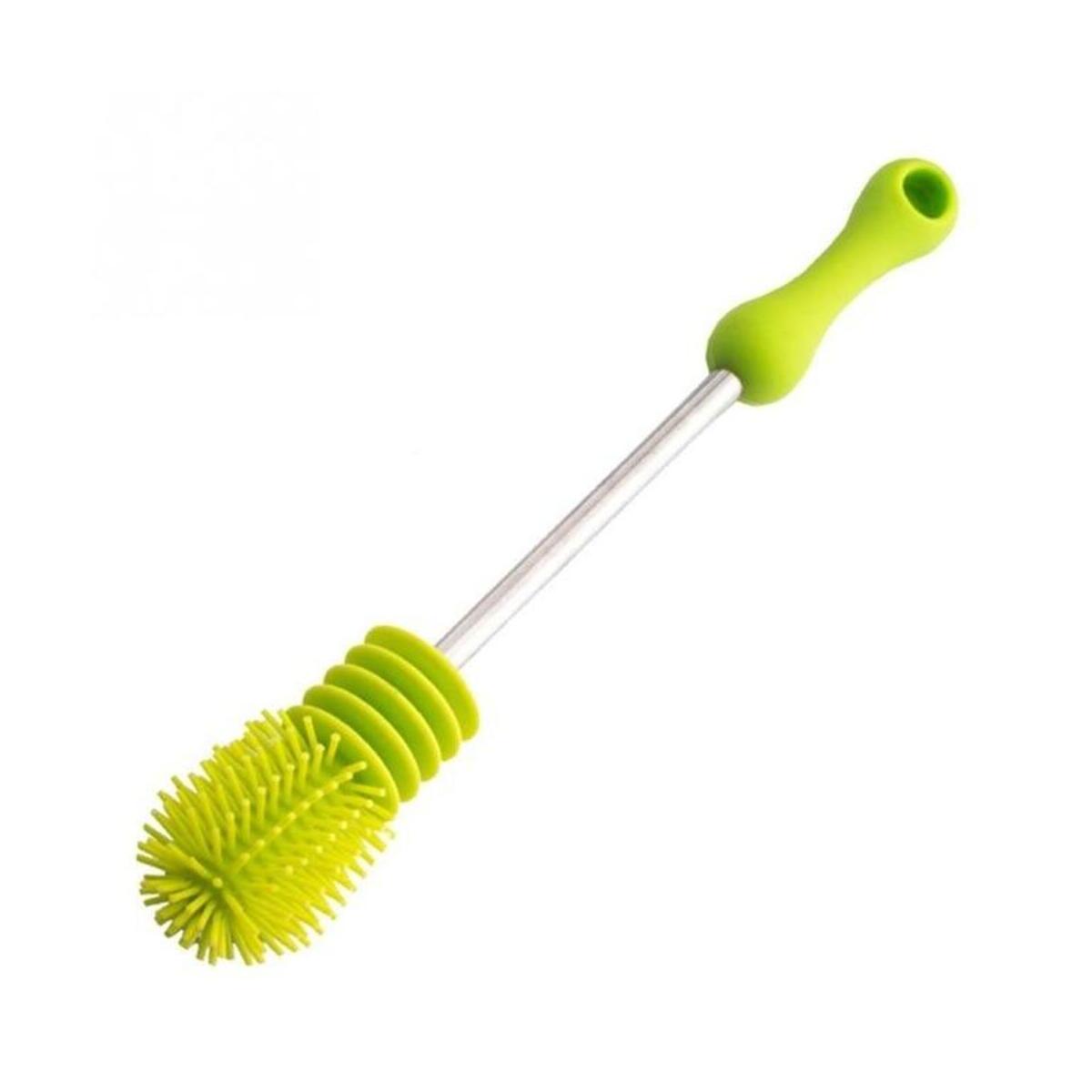 Bottle Brush Dish washing Cleaning Brush Handle Feeding-bottle Silicone Soft Sponge Scrubbing