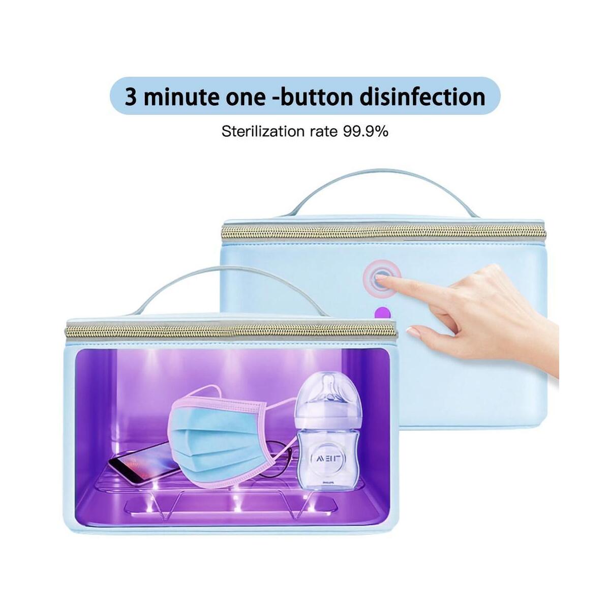 UV Sterilizer Bag UV Disinfection Bags Portable Nursery Sterilizer Box UV Cleaner Waterproof UV Travel Sterilization Bag