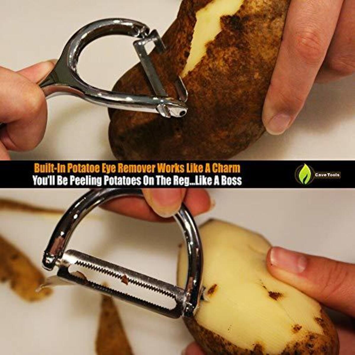 Vegetable Y Peeler Julienne Swivel Stainless Steel Blade Slice Apples Potato Deals - RebateKey