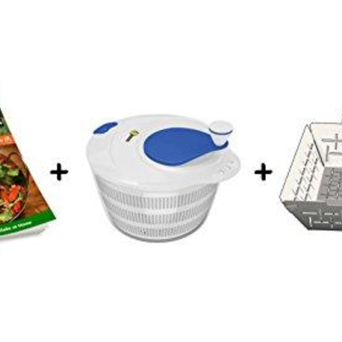 Salad Spinner Large Bowl Set Vegetable Grill Basket Dishwasher Safe Stainles Coupon - RebateKey