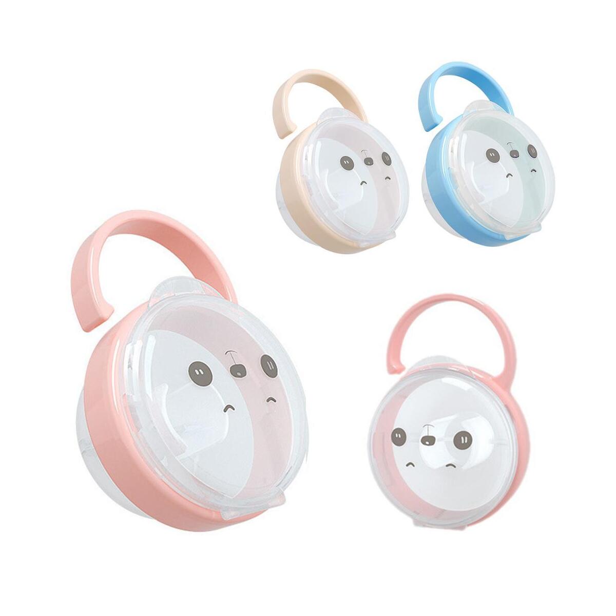 Portable Baby Infant Pacifier Nipple Cradle Case Pacifier Box Holder for Kids Travel Storage Box