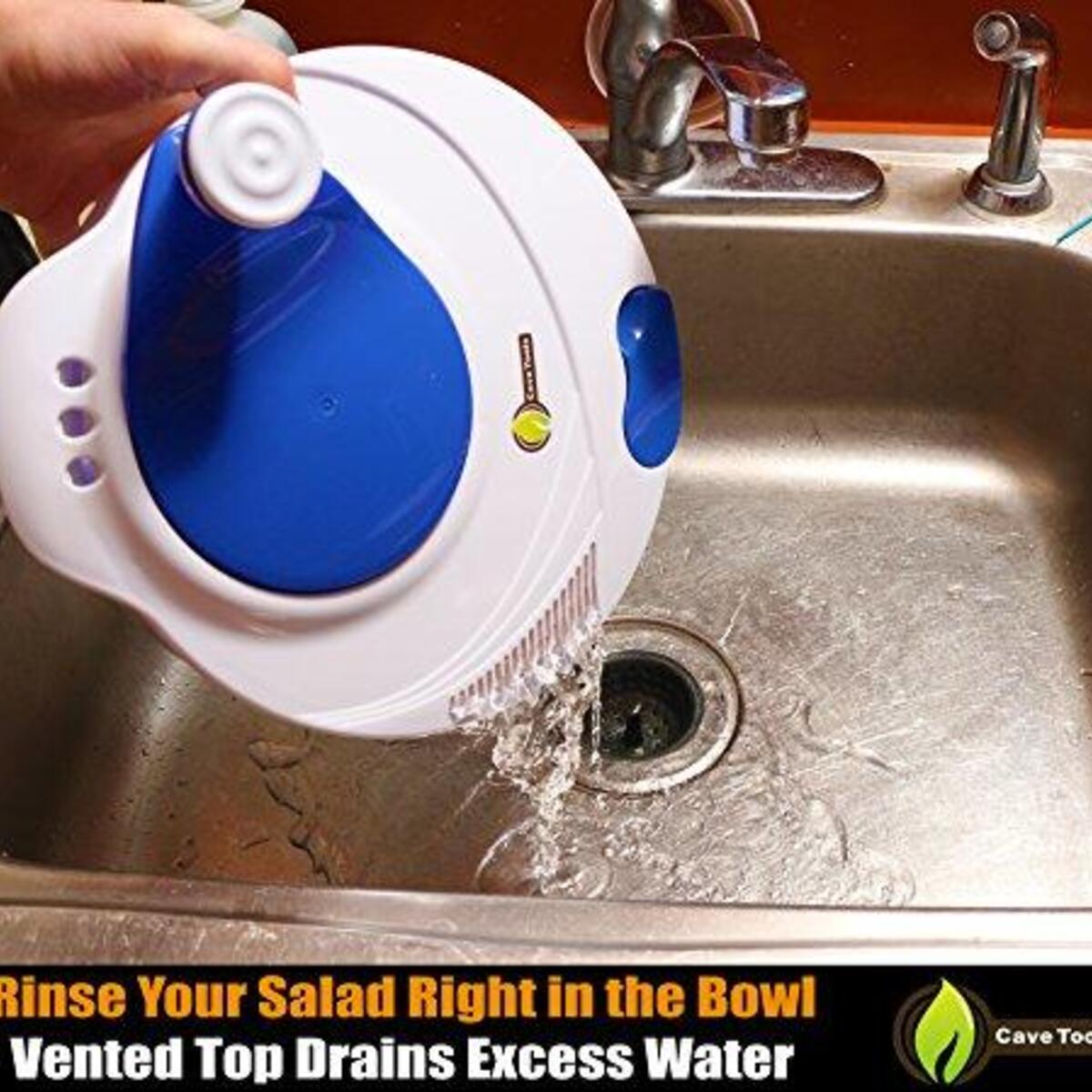 Vegetable Grill Basket Salad Spinner Large Serving Bowl Set Quick Dry Design Deals - RebateKey