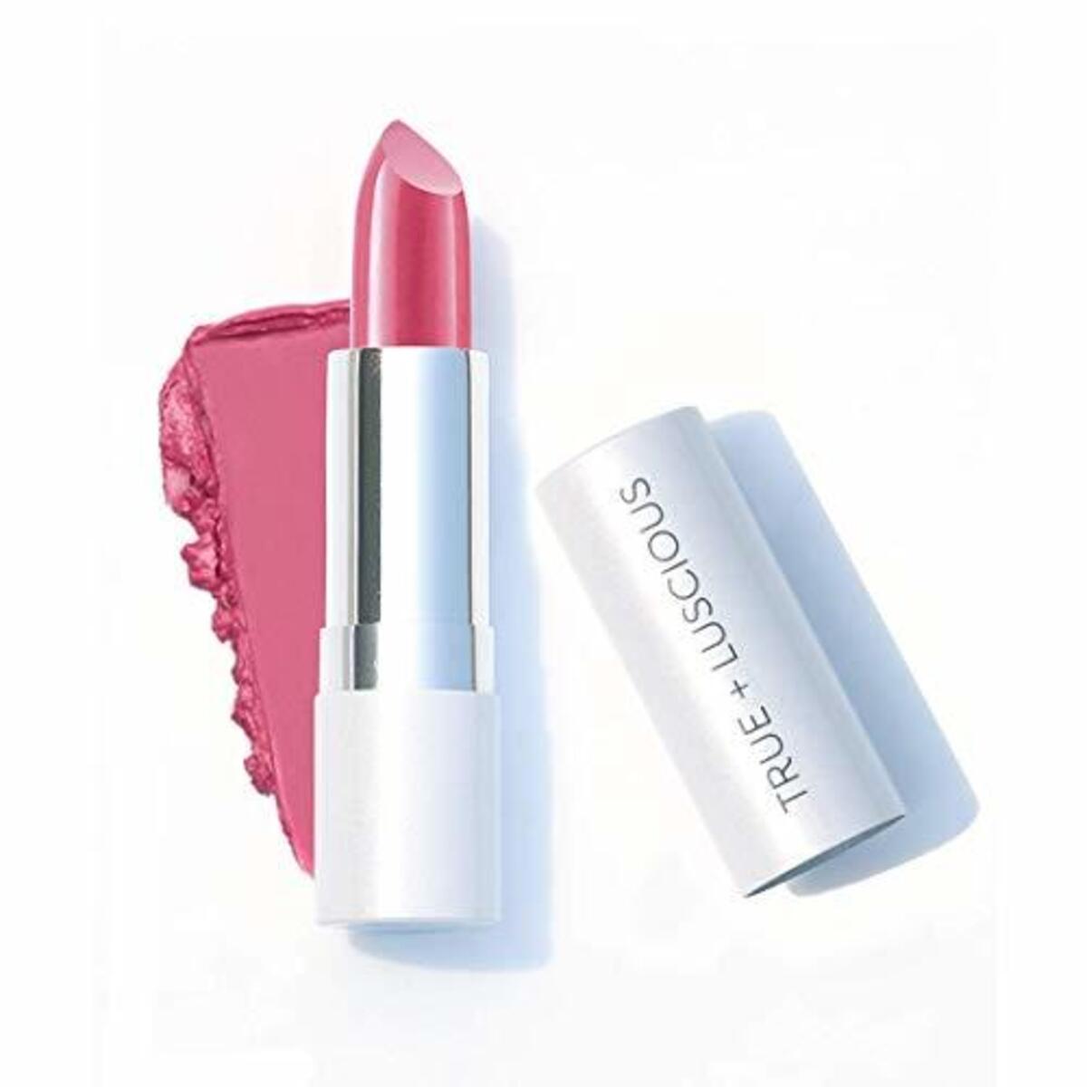 Super Moisture Lipstick by True + Luscious - Clean Formula, Smooth and Hydrating - Vegan and Cruelty Free Lipstick, Non Toxic and Lead Free Shade: Daisy Pink - 0.12 oz
