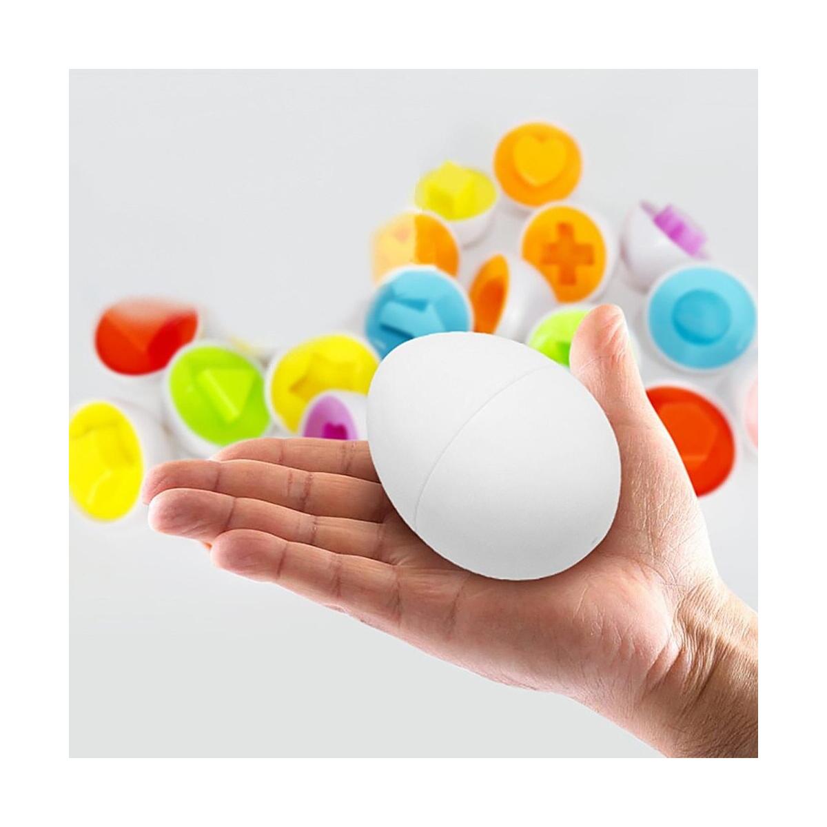 Color & Shape Sorter Matching Egg Toy Color Set Educational Learning Toy Kids Gift
