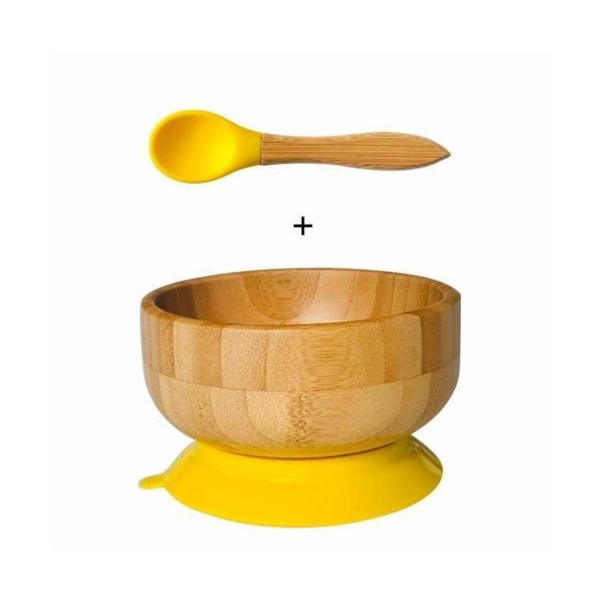 Bamboo feeding Baby Bowl and Spoon