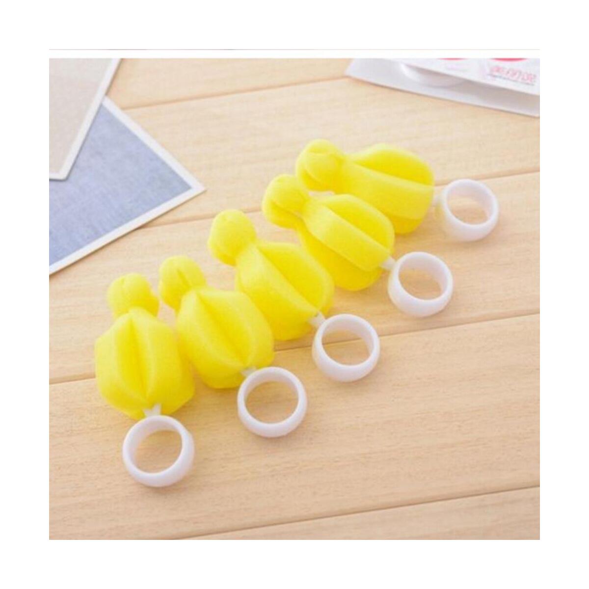 Rotating 360 Bottle Cleaning Sponge Baby Nipple Brush Pacifier Cleaner