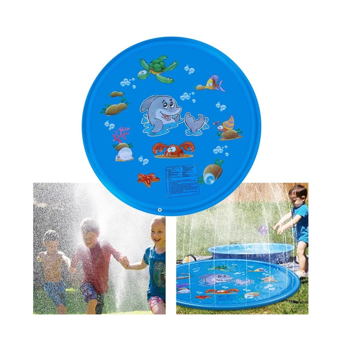 Summer Outdoor Beach Inflatable Playmat Cold Water Spray Kids Sprinkler Play Game Pad Mat Tub Swiming Pool Toys