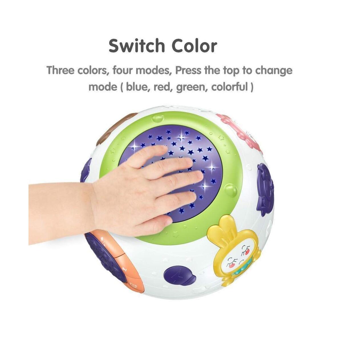 Projector Night Light For Kids Bedroom Decor Music Sphere Table Lamp