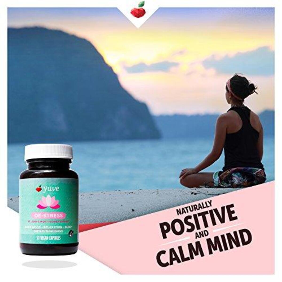 Yuve Anxiety Relief Vitamin Supplement Mood Enhancer Mental Health Support1 Deal - RebateKey