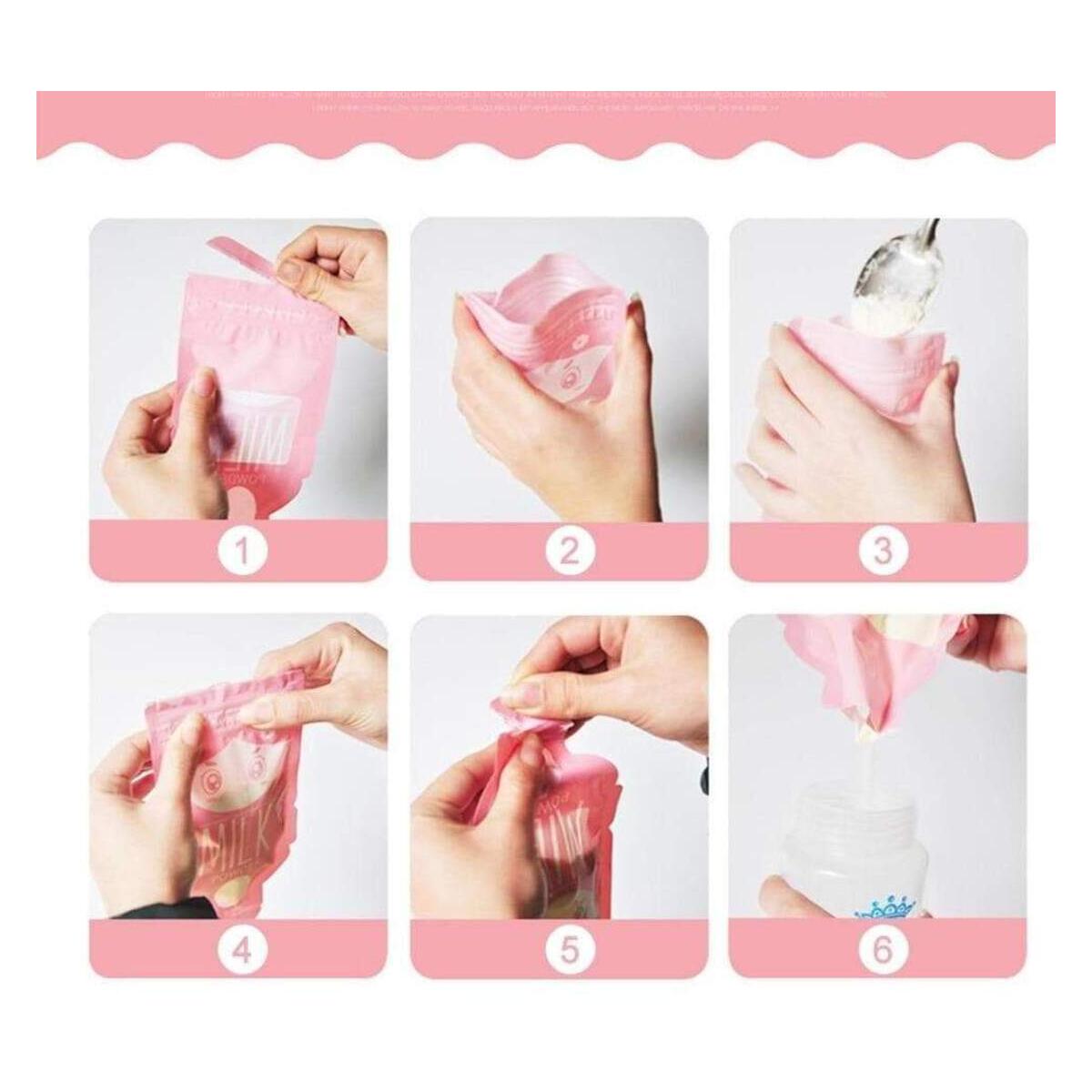 Portable Disposable Formula Pouch Dispenser Milk Powder Pouch Storage Organizer Bag