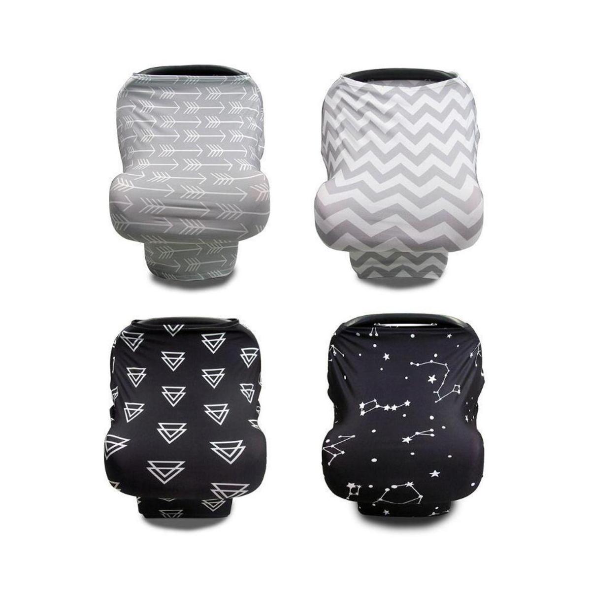 Baby Car Seat Covers-Infant Stroller Cover,Carseat Canopy for Girls and Boys-Nursing Cover Breastfeeding Scarf-Perfect Baby Shower Gift