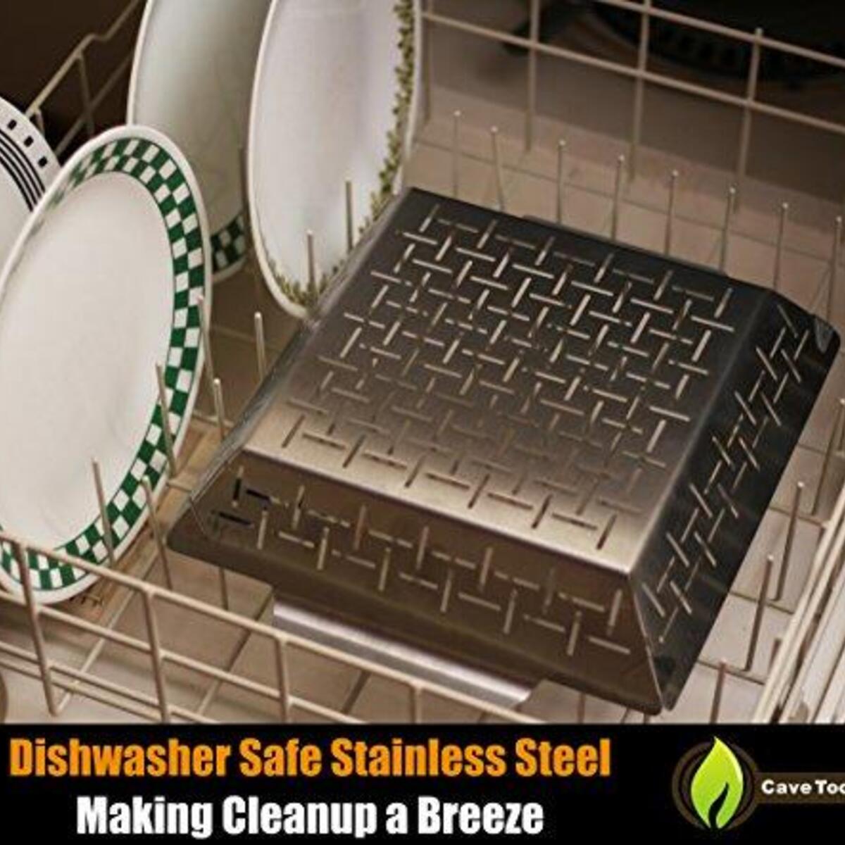 Cave Tools Vegetable Grill Basket Dishwasher Safe Stainless Steel Large Non Deal - RebateKey