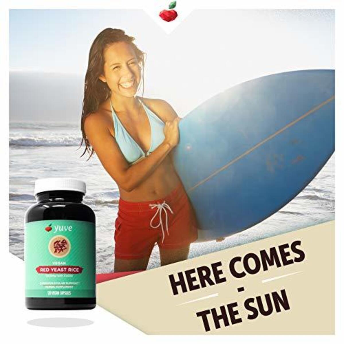 Yuve Red Yeast Rice 1200 Mg Coq10 Triglycerides Lowering Natural Supplement1 Deals - RebateKey