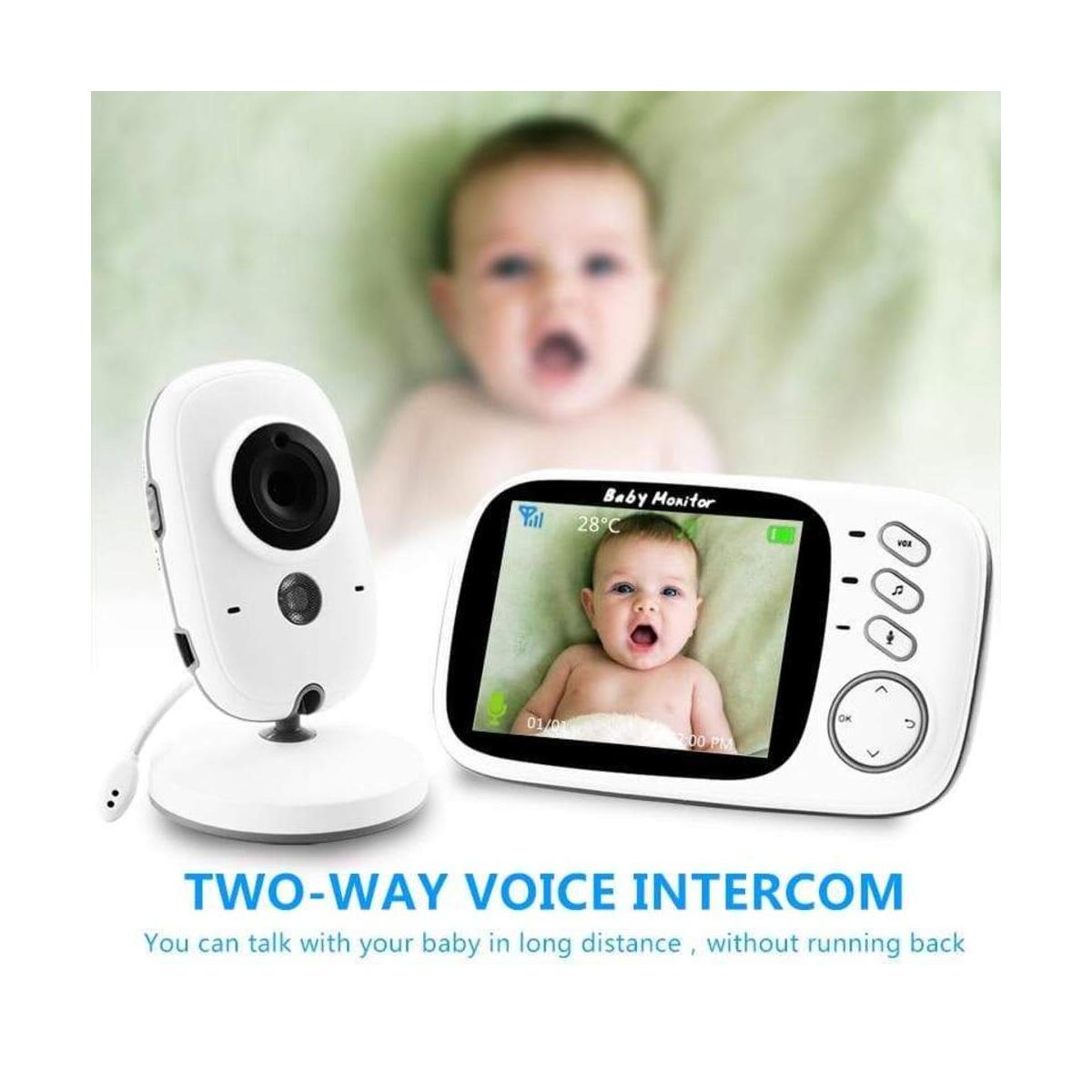 Baby Nanny Video Monitor Security Camera  - 3.2 Inch High Resolution