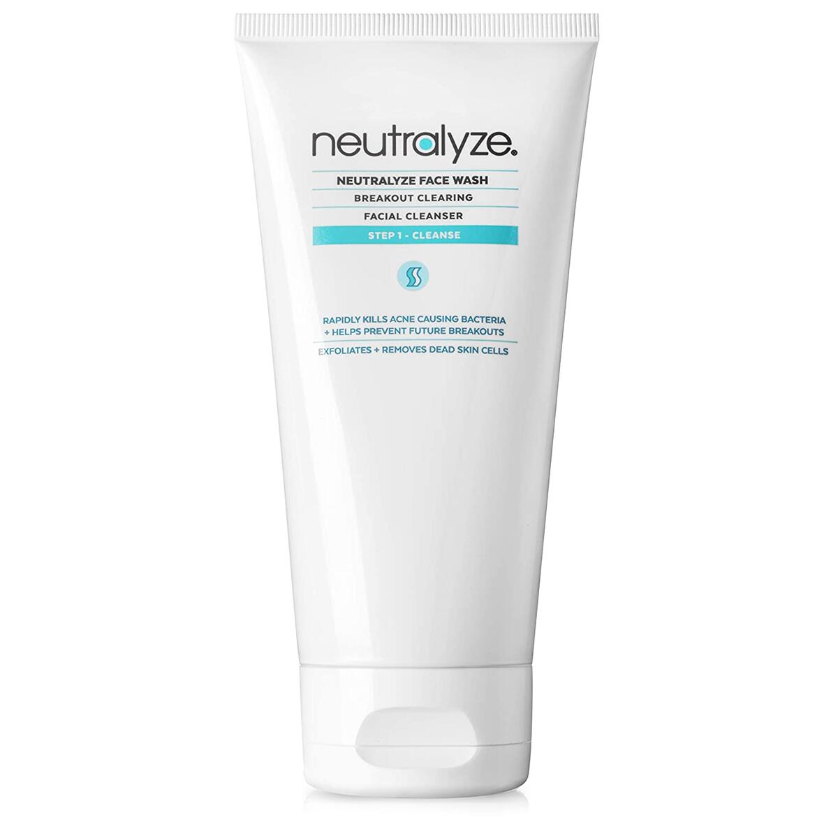 Neutralyze Moderate To Severe Acne Face Wash | Maximum Strength Facial Cleanser For Acne Prone Skin With 2% Salicylic Acid + 1% Mandelic Acid + Nitrogen Boost Skincare Technology (5 oz)