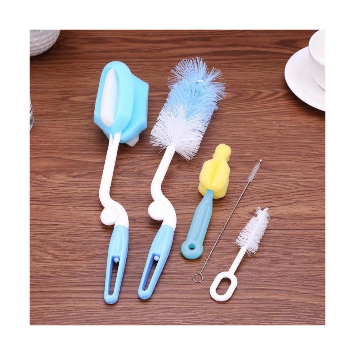 Soft Long Handle Baby Bottle Brush Sponge Cup Brush Multipurpose Soft Washing Cleaning Kitchen Cleaner Tool
