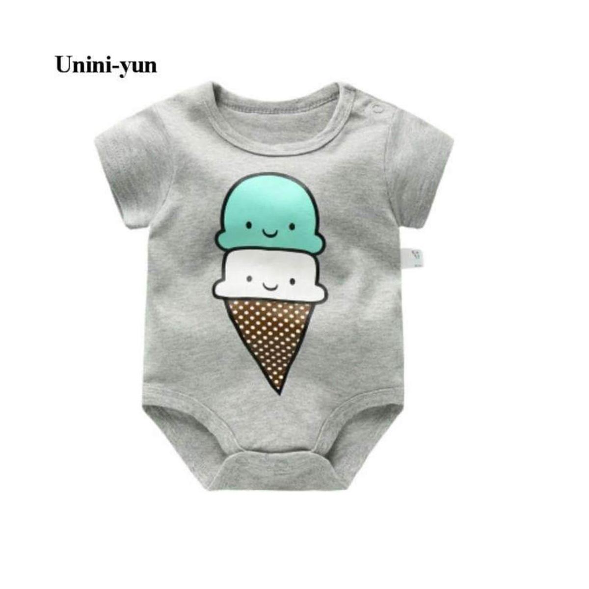 Infant Baby Unisex Short Sleeve cotton Romper Bodysuit