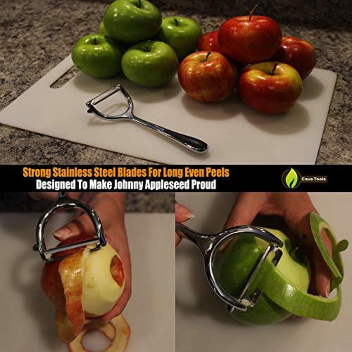 Vegetable Y Peeler Julienne Swivel Stainless Steel Blade Slice Apples Potato Deals - RebateKey