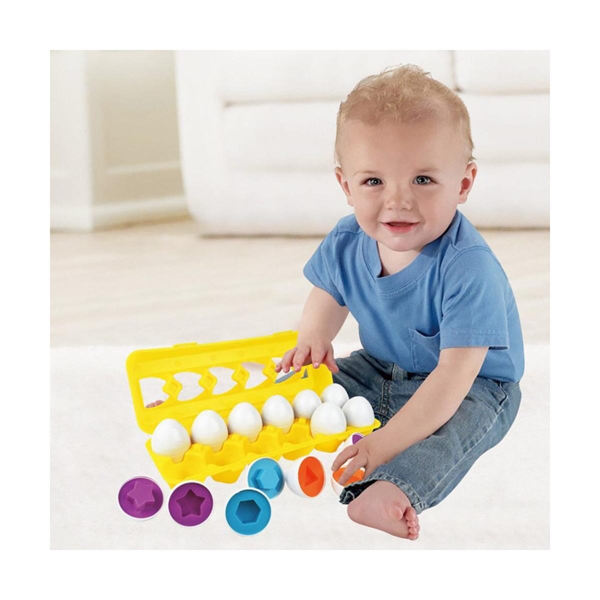 Color & Shape Sorter Educational Learning Recognition Skills Study Toys Matching Egg Kids Gift Set