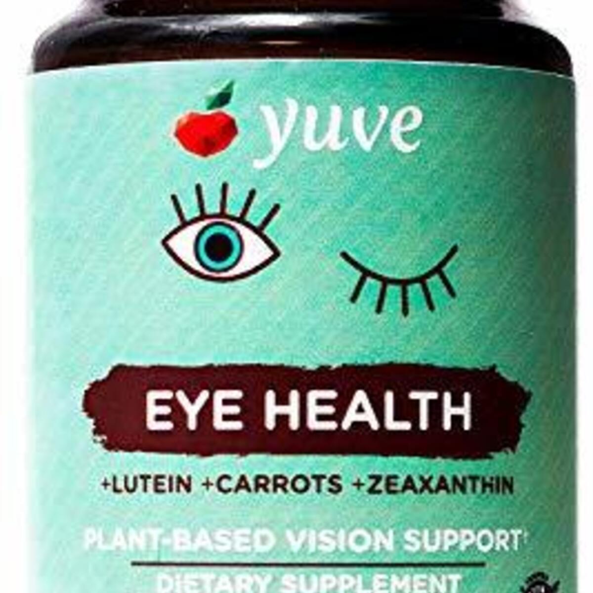 Yuve Natural Lutein 20mg Vitamin Supplement - Benefits for Dry Eyes - Reduce Eye Strain & Fatigue - Vegan, Non-GMO, Gluten-Free - Memory, Brain and Focus Booster - Lutemax 2020-30 Veggie Caps