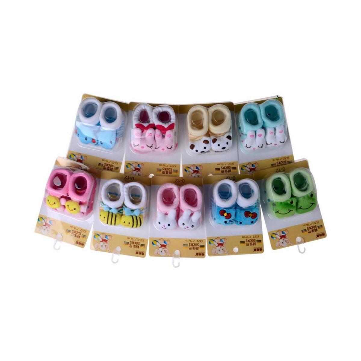 Baby Socks Newborn Infant Baby Girls Boys Cute Cartoon Animal Toddler Anti-Slip Short Socks Slipper Shoes Boots Socks Fun time Play Activity Indoor Slippers