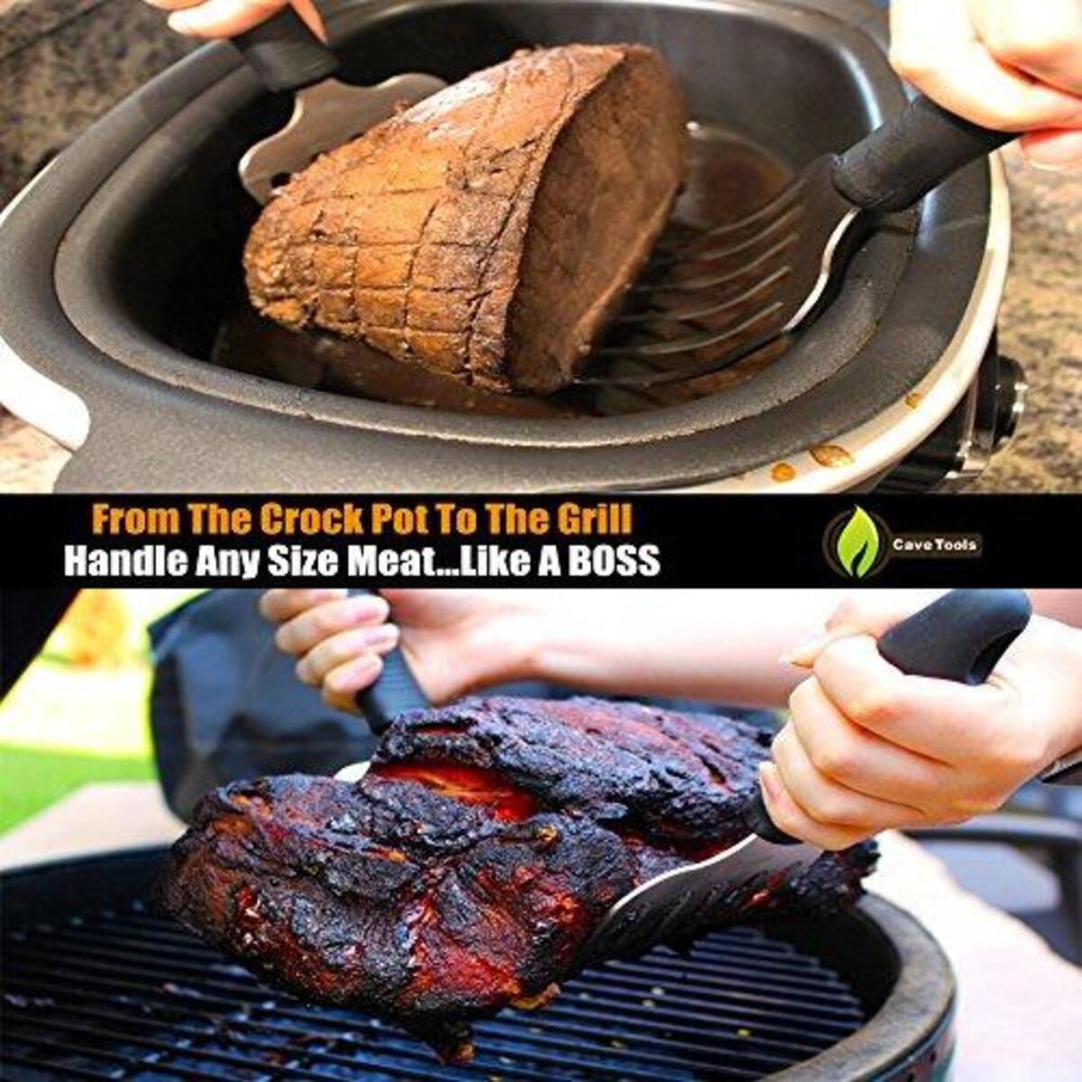 Cave Tools Pulled Pork Shredder Claws Stainless Steel Bbq Meat Rakes1 Promo Codes - RebateKey