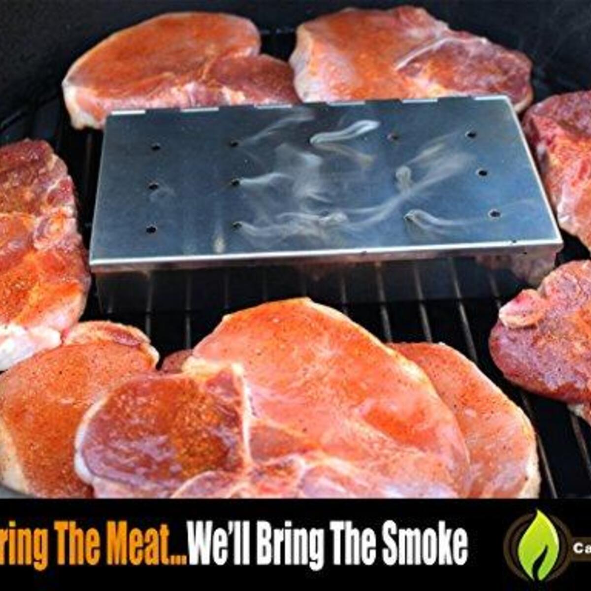 Burger Press Smoker Box Maximum Wood Chip Capacity 25 Thicker Stainless Deal - RebateKey