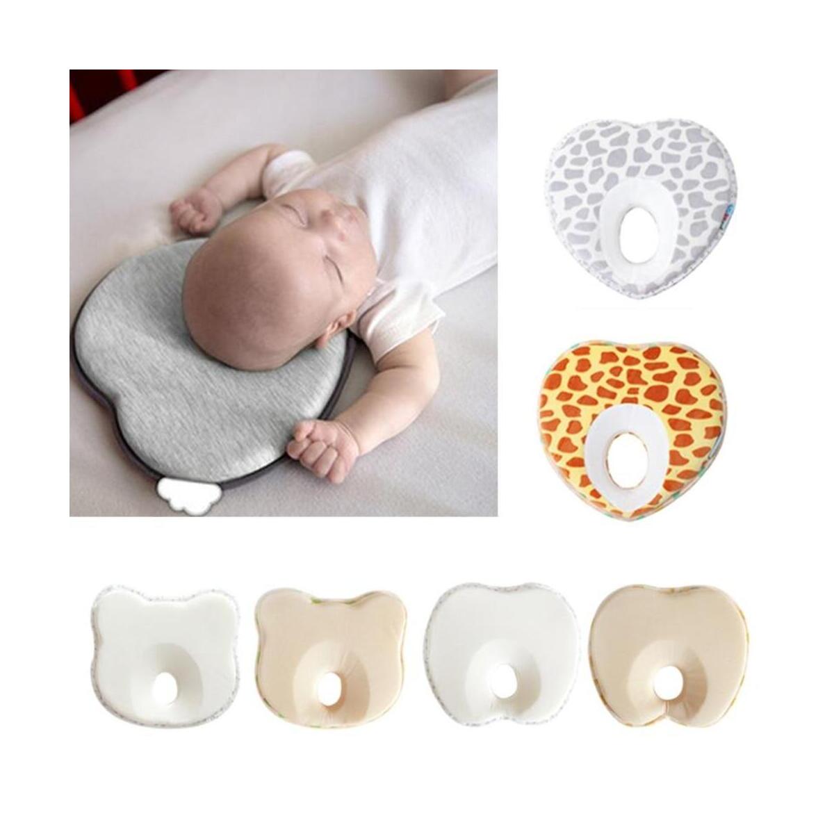 Infant Anti Roll Pillow Shape Toddler Sleeping Positioner Cushion Flat Head Neck Protect Newborn Baby Bedding