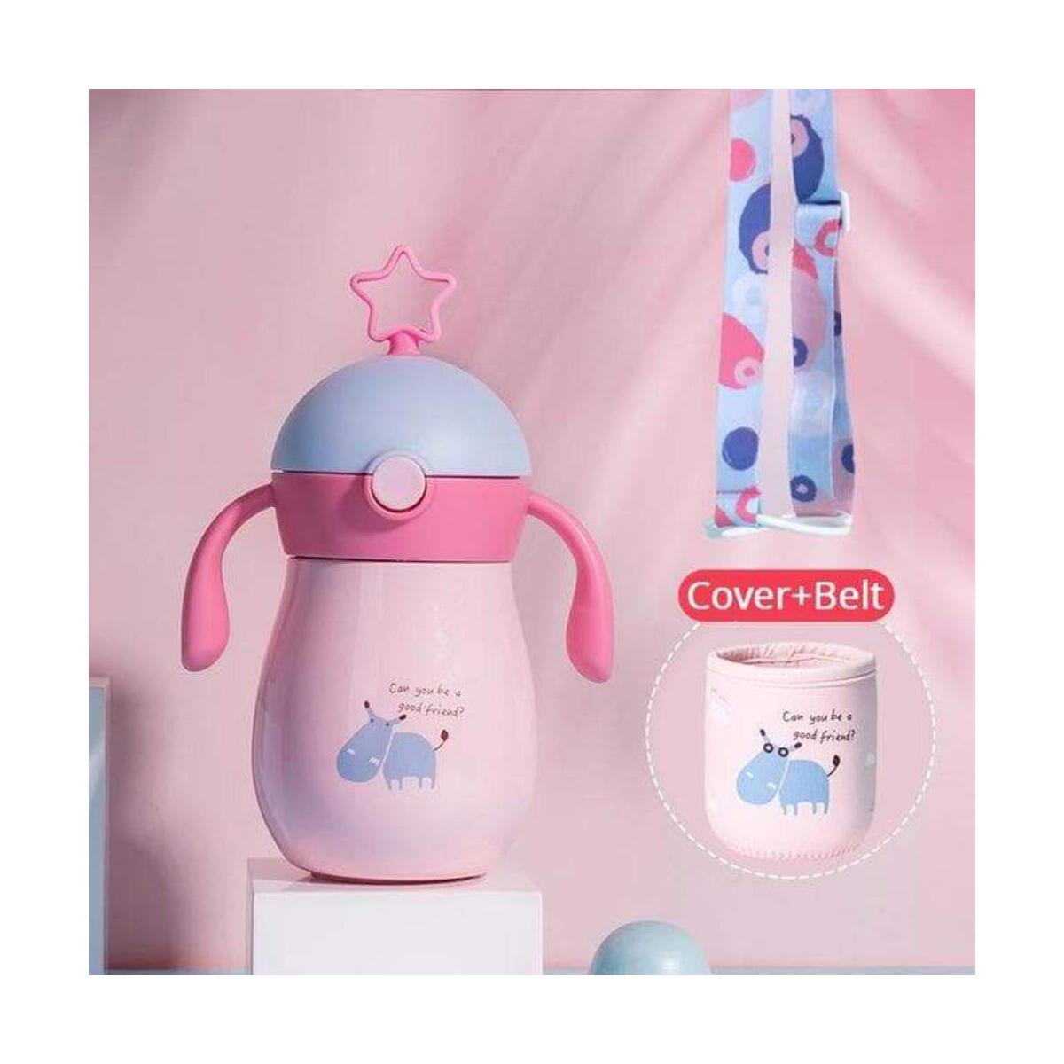 Stainless steel Thermos water bottle Insulation baby's anti falling water cup