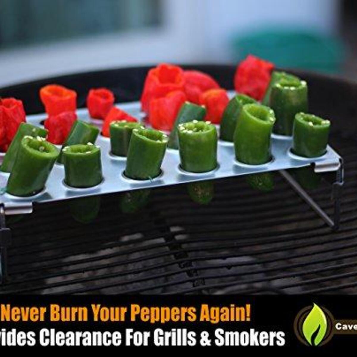 Cave Tools Jalapeno Roaster Pepper Corer Chicken Wing Leg Rack For Grill Coupons - RebateKey