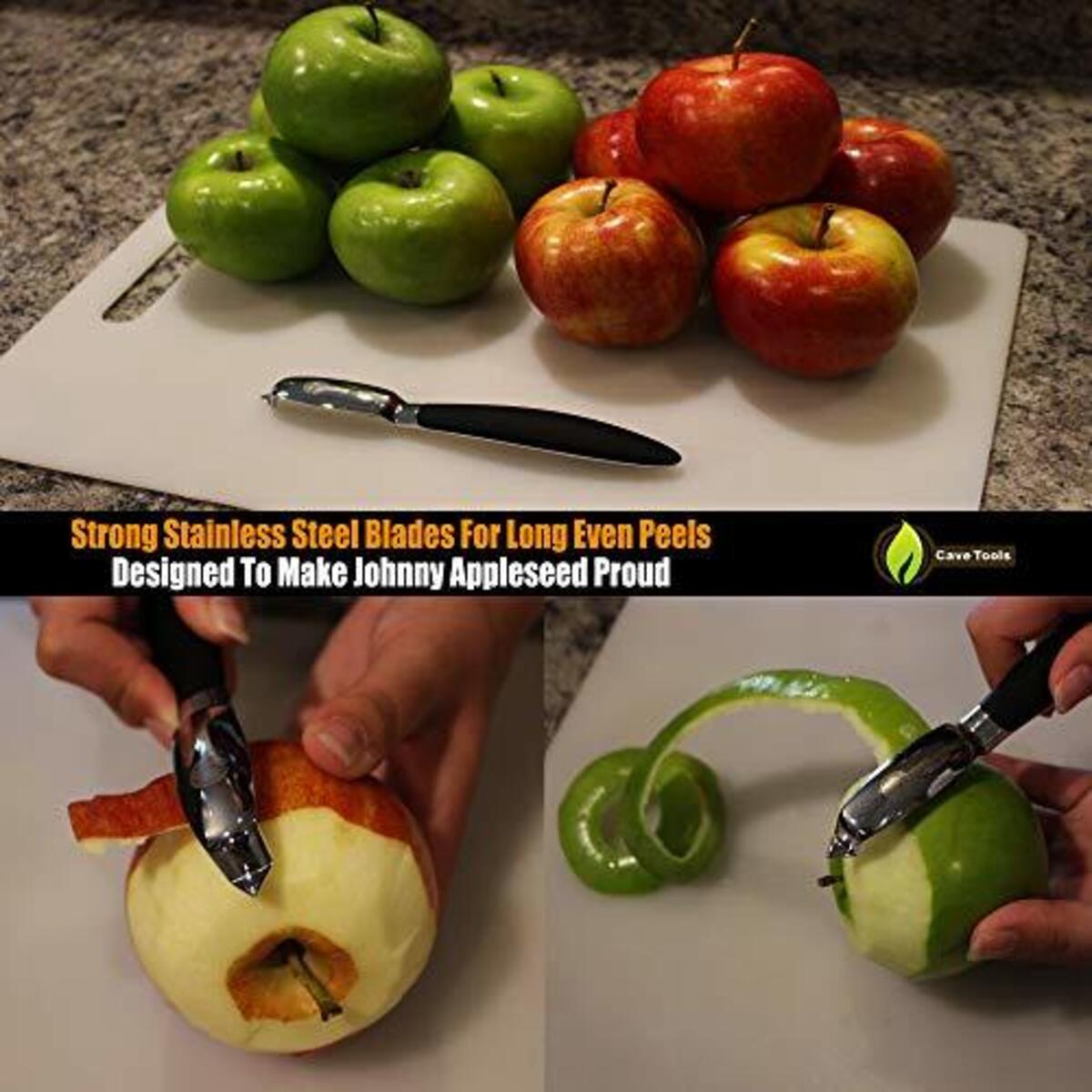 Vegetable Peeler Julienne Swivel Stainless Steel Blades Slice Apples Potatoes Promo Codes - RebateKey