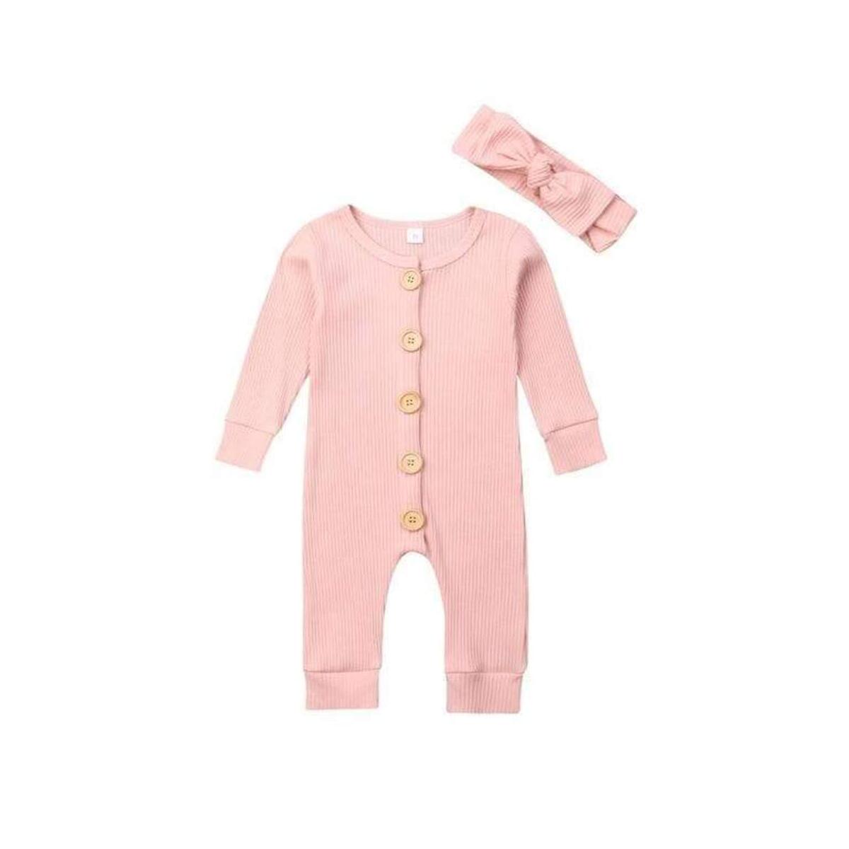 Baby Girls Romper Knitted Ruffle Long Sleeve Jumpsuit Casual Clothing