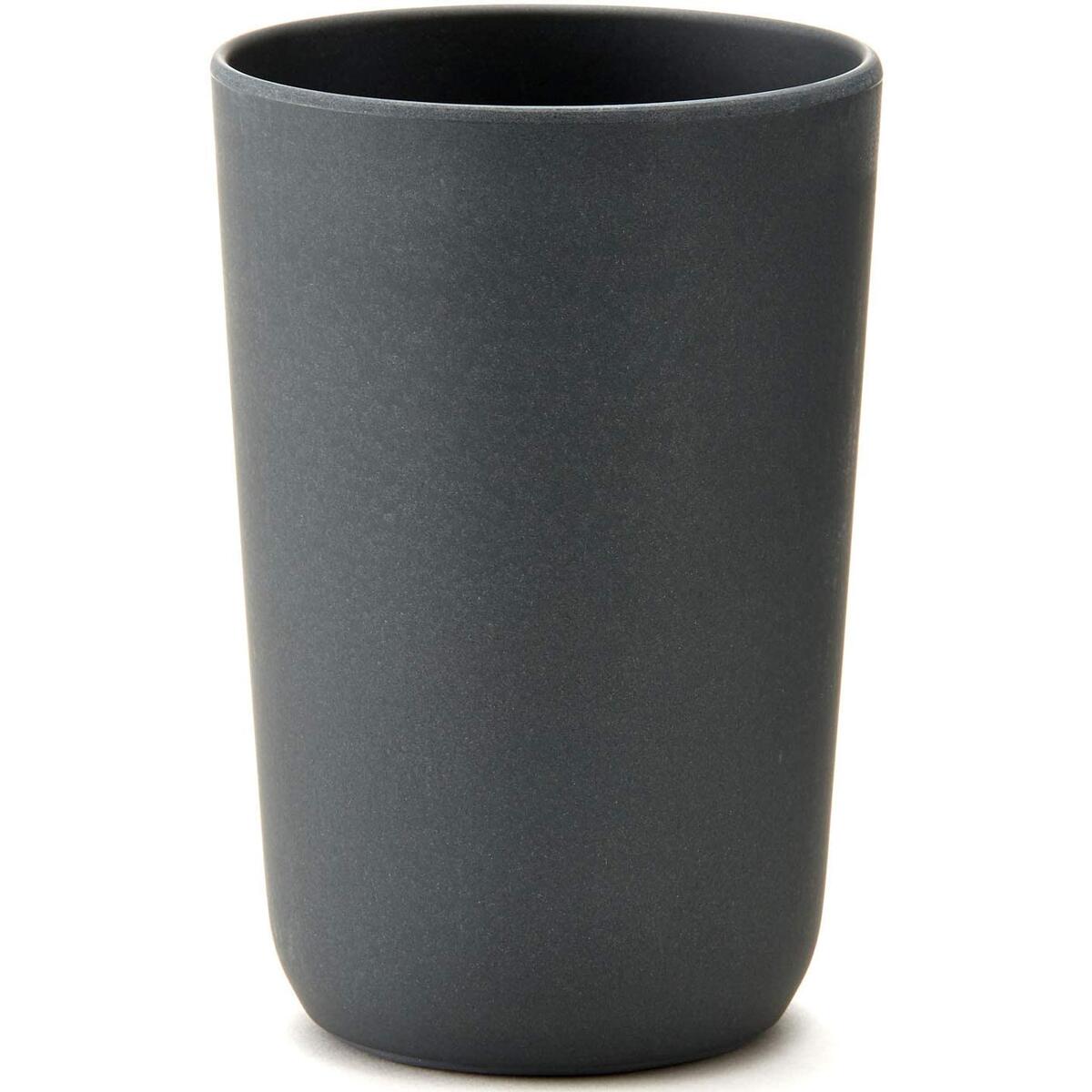 Cooler Kitchen Modern Slim Dark Grey Bamboo Utensil Holder Caddy | Rust Proof and Dishwasher Safe