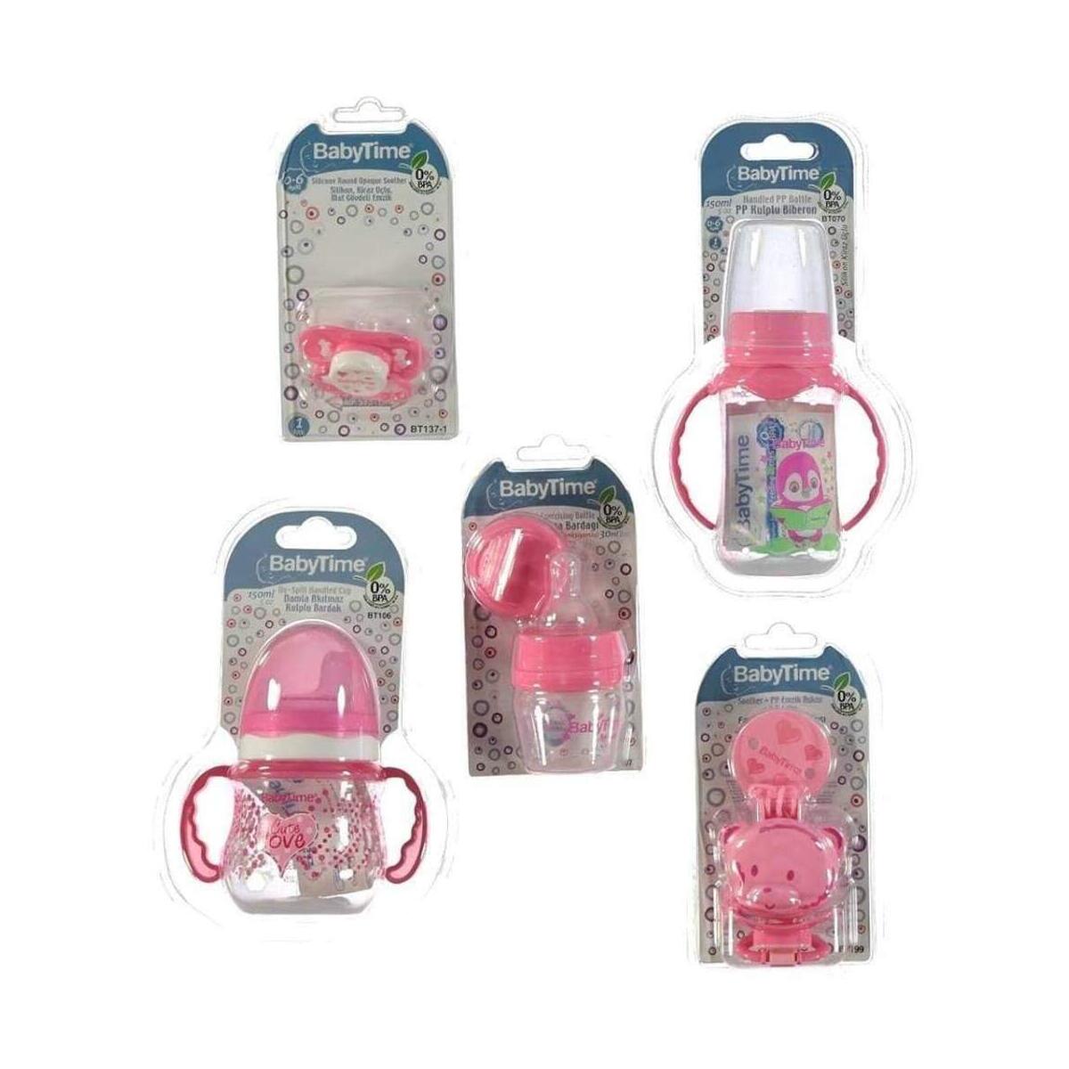 Newborn Bottles Pink Starter Gift Set