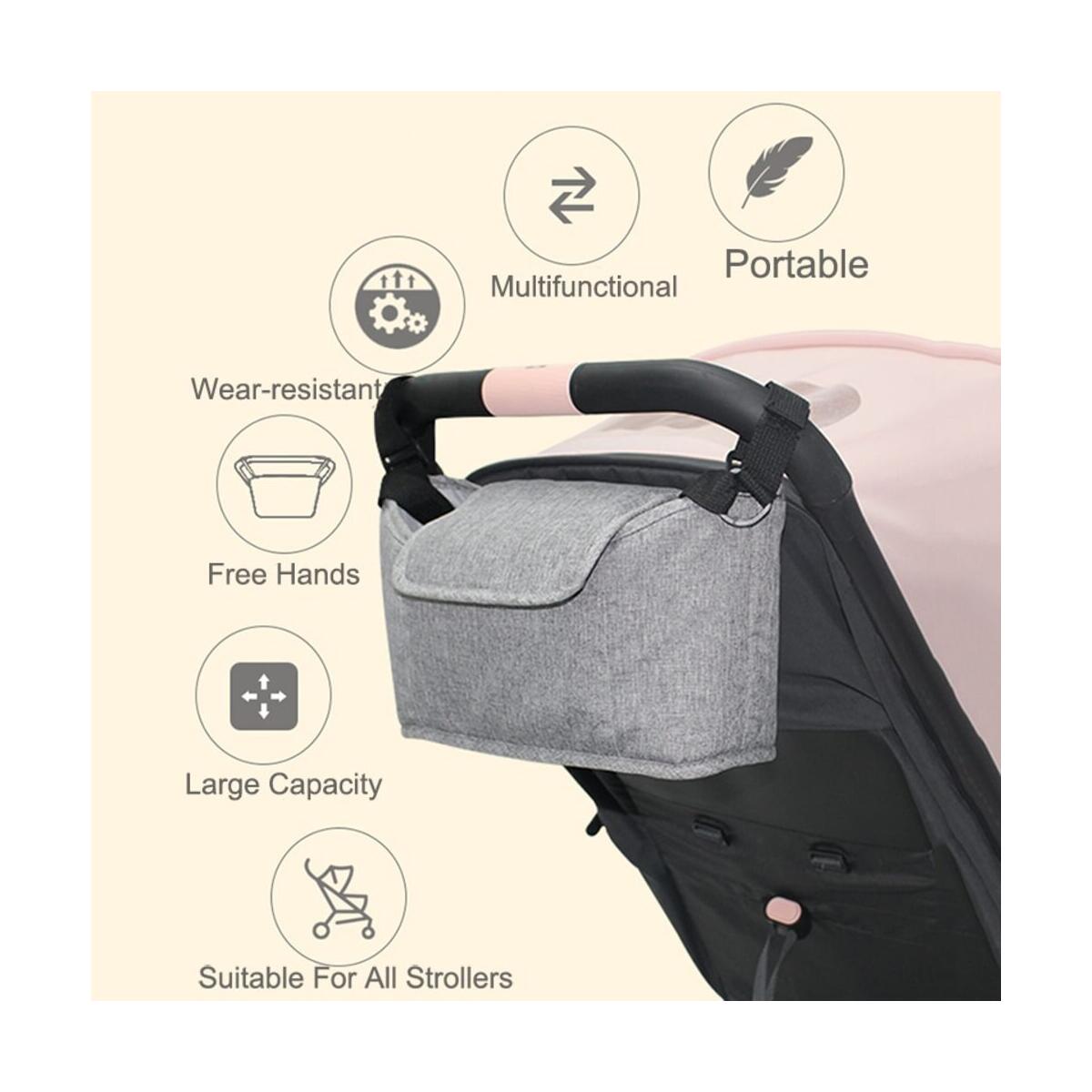 Stroller Organizer Bag Portable Baby Diaper Hanging Stroller Bag Extra Storage Mother Children Organizer Pouch