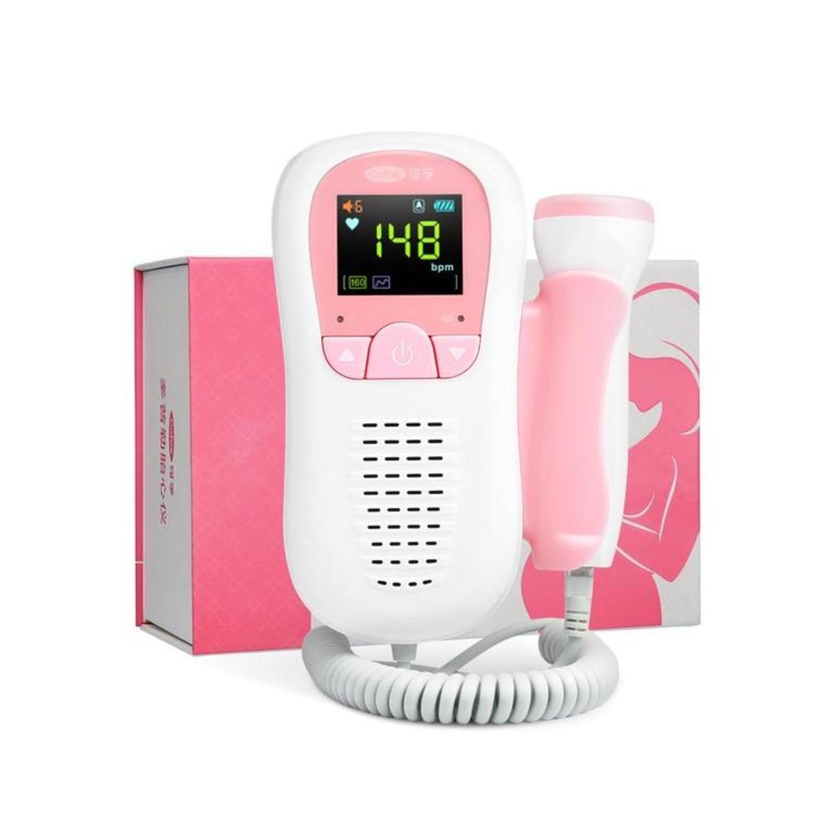 Fetal  Digital Doppler Ultrasound Sound Baby Heartbeat Detector Monitor Pocket Digital Prenatal Fetal Doppler Stethoscope