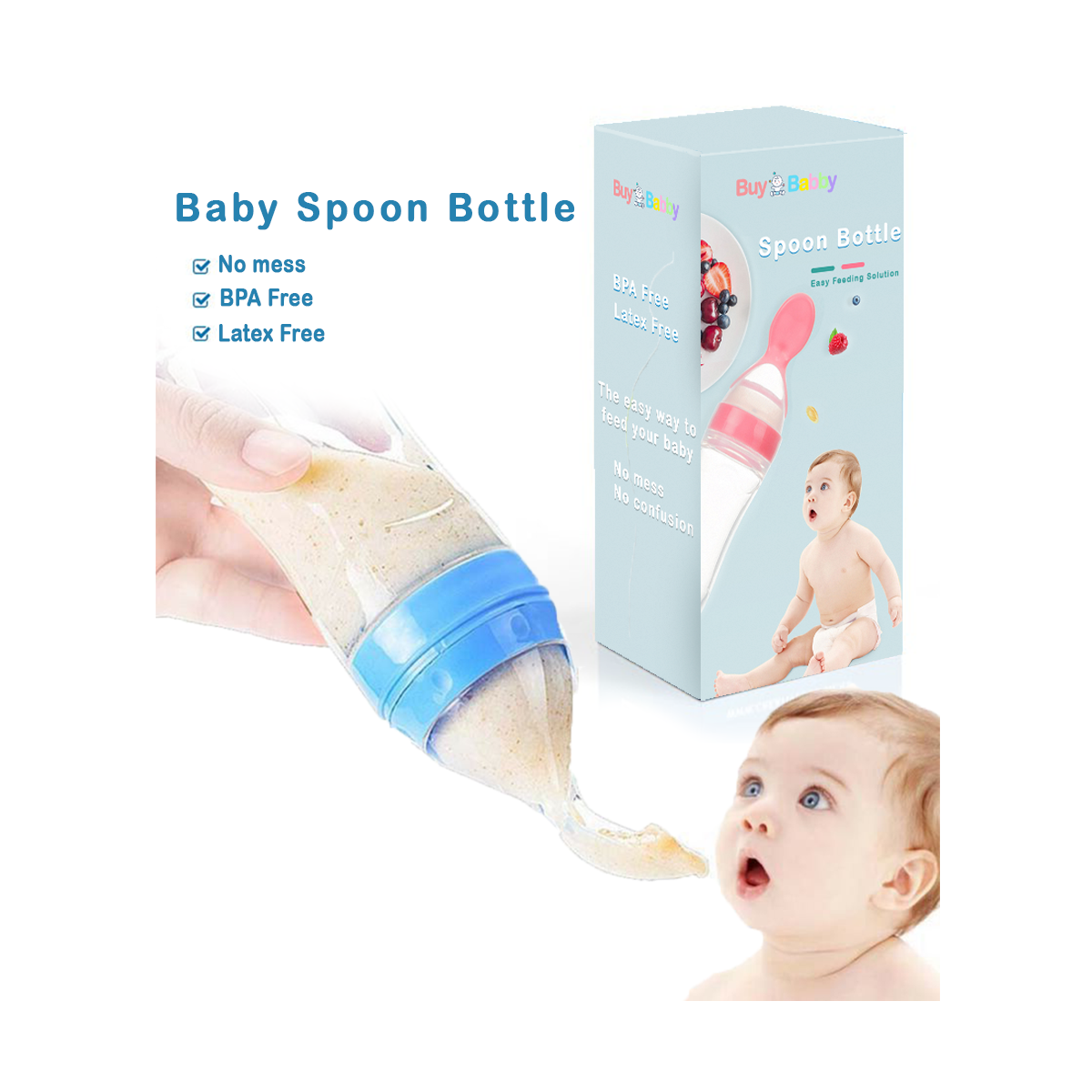 Soft-Tip Baby Feeding Spoon For Led Weaning Tableware Feeder