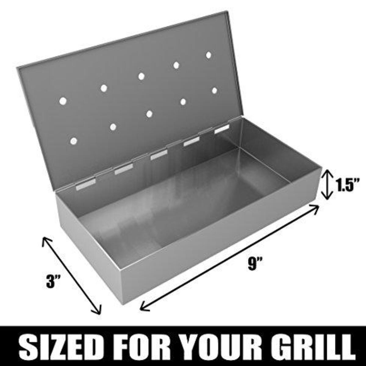 Bbq Spatula Smoker Box For Grill Wood Chips 25 Thicker Stainless Steel Won Deal - RebateKey