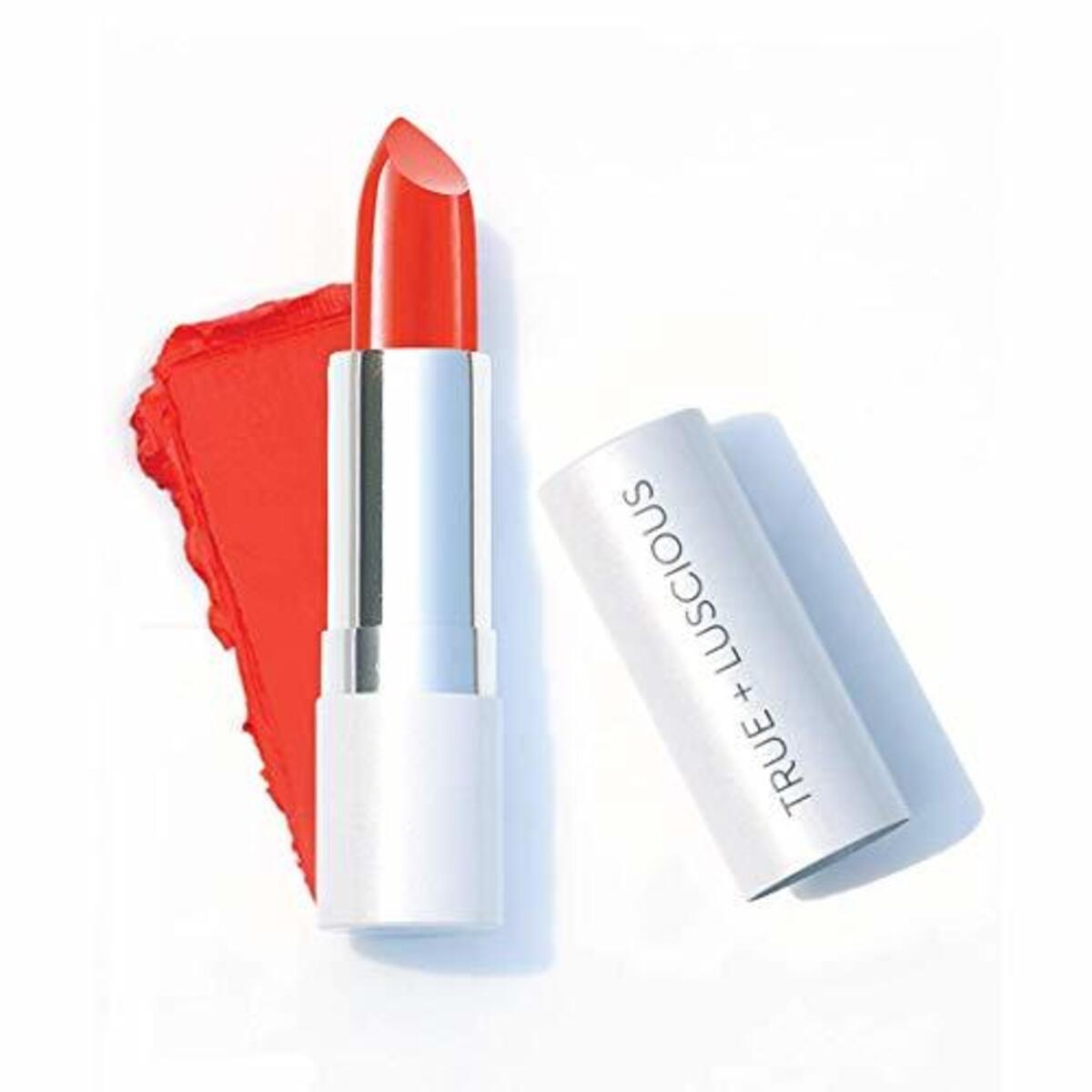Super Moisture Lipstick by True + Luscious - Clean Formula, Smooth and Hydrating - Vegan and Cruelty Free Lipstick, Non Toxic and Lead Free Shade: Orange Punch - 0.12 oz