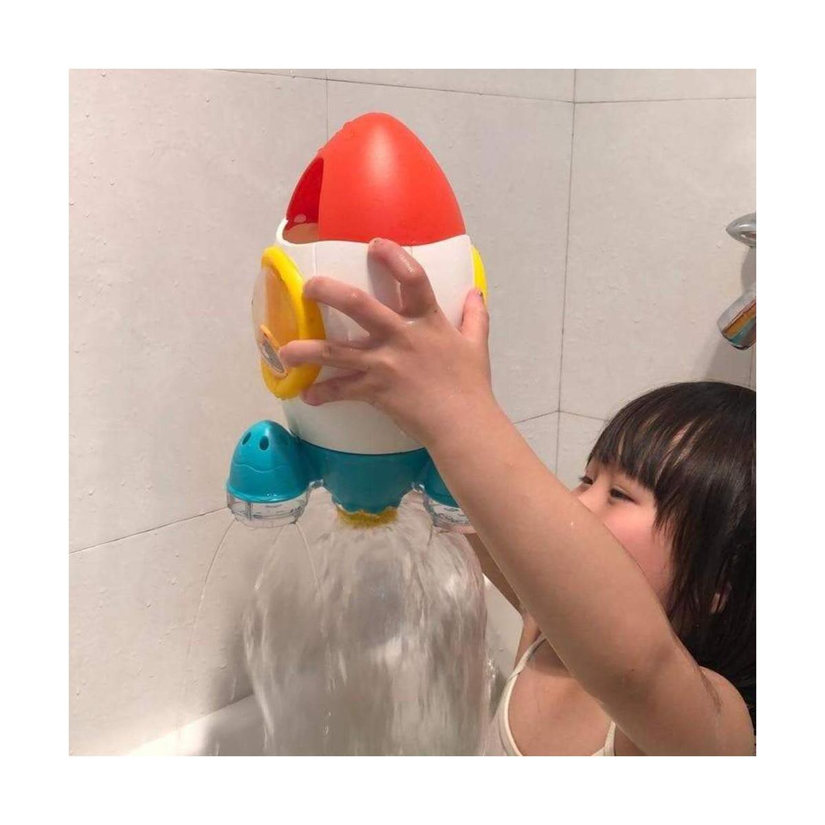 Baby Bath Toy Rocket Rotating Shower Water Spray Bathing Toys Safe Bathtub Baby Pool Bathroom Pool Beach Bath Time Fountain Toys