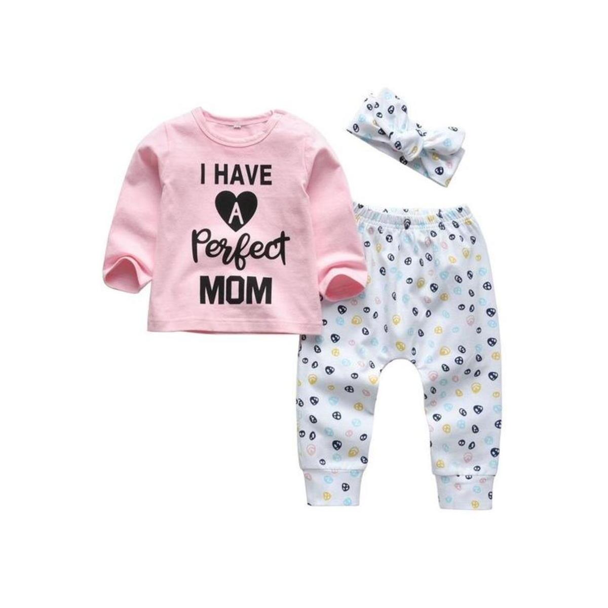 Newborn Baby Girl Clothes Daddy is my Hero Short Sleeve T-shirt Tops Pants Headband Toddler Summer Outfits Set
