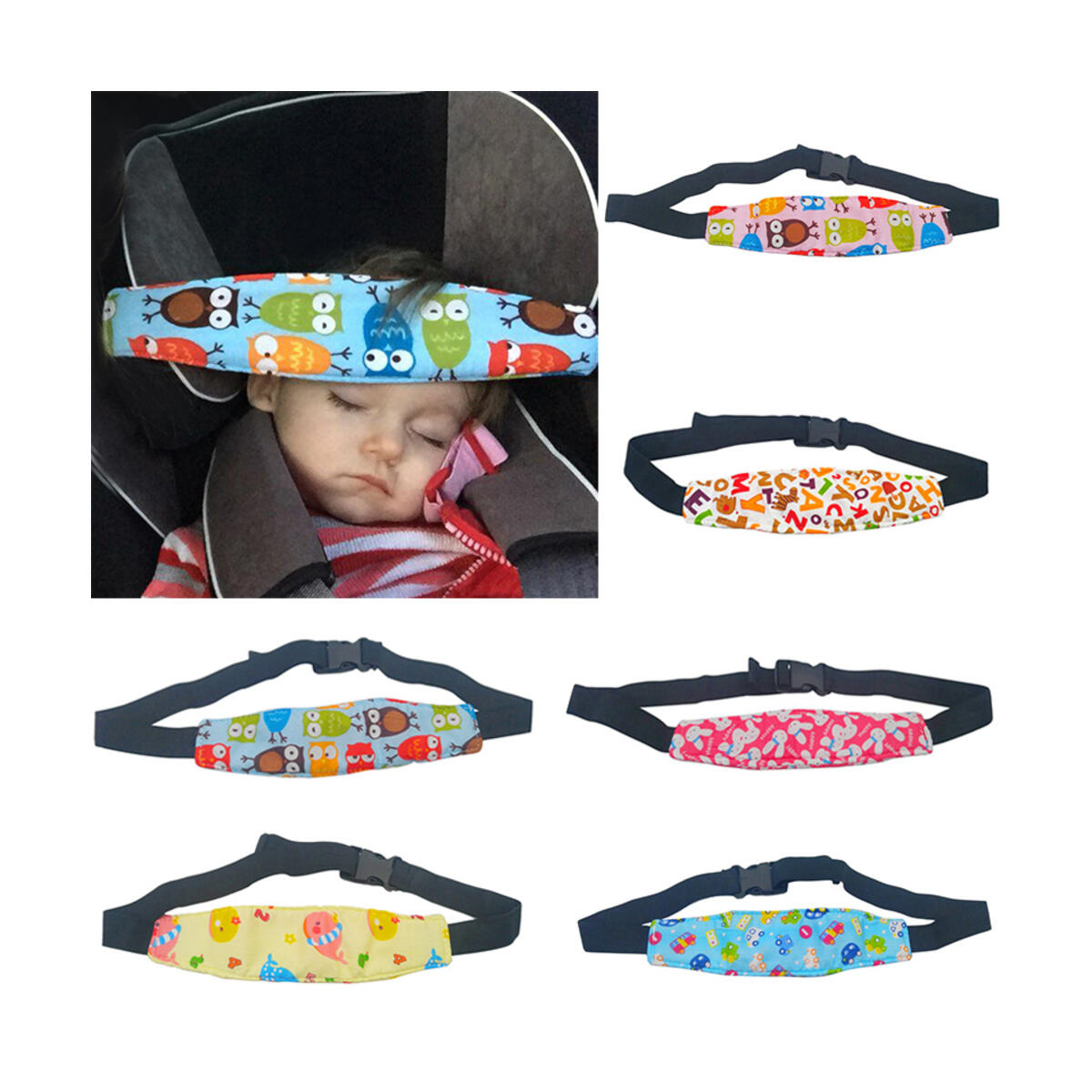 Infant Baby Car Seat Head Support Children Belt Fastening Belt Adjustable Playpens Sleep Positioner Baby Safety Pillows