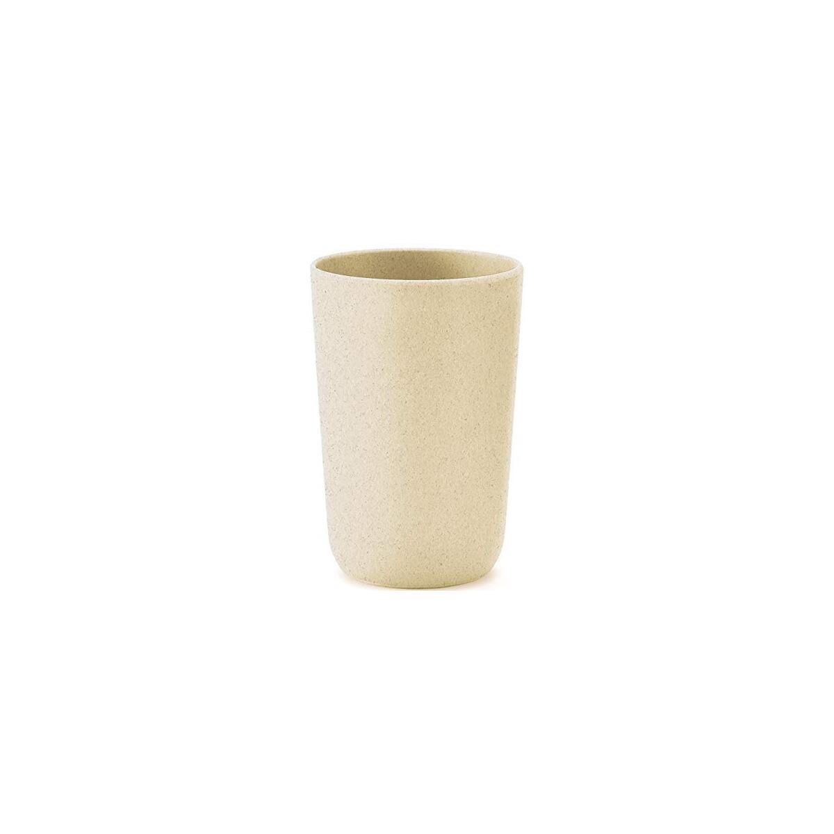 Cooler Kitchen Modern Slim Bamboo Cream Utensil Holder Caddy | Rust Proof and Dishwasher Safe