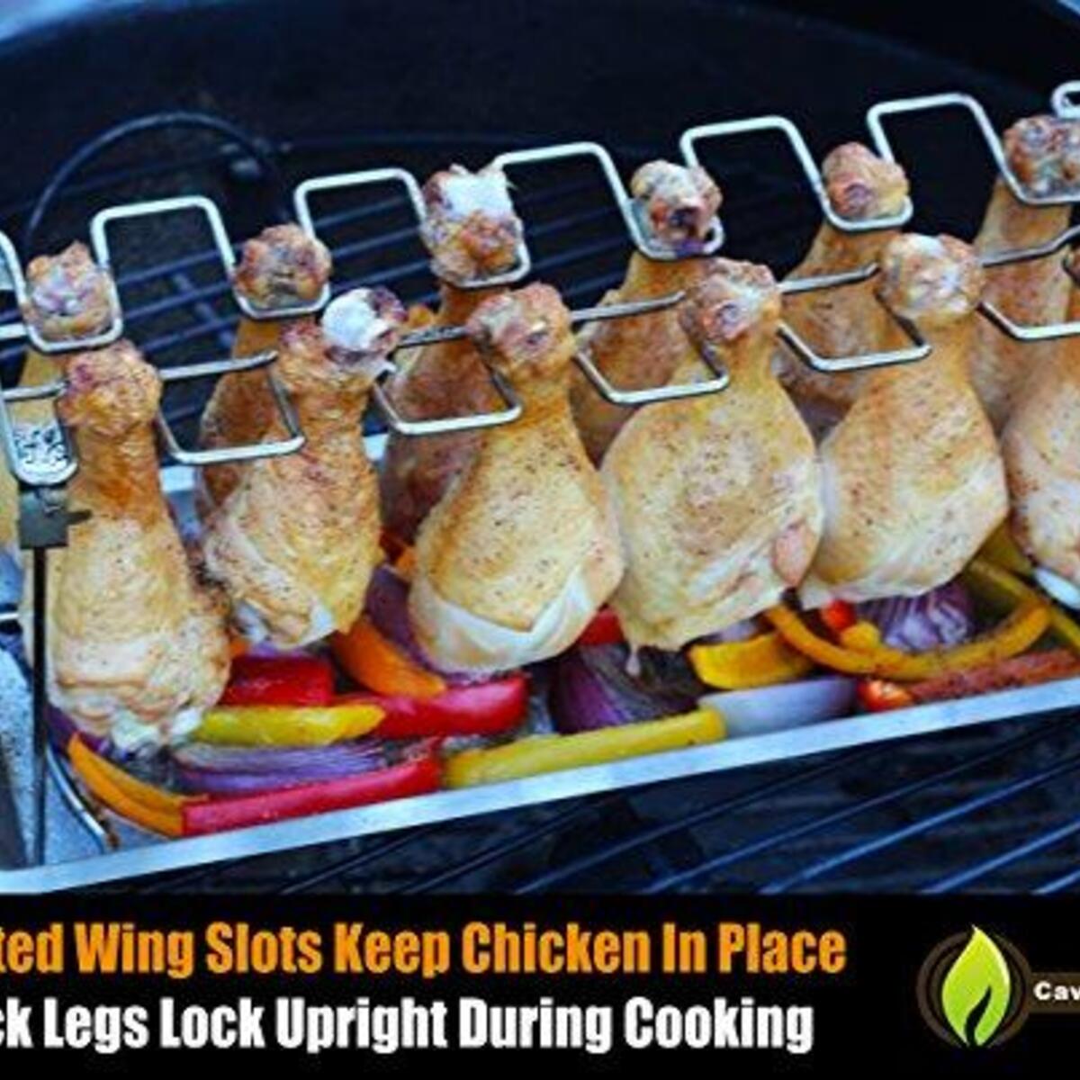 Cave Tools Jalapeno Roaster Pepper Corer Chicken Wing Leg Rack For Grill Coupons - RebateKey