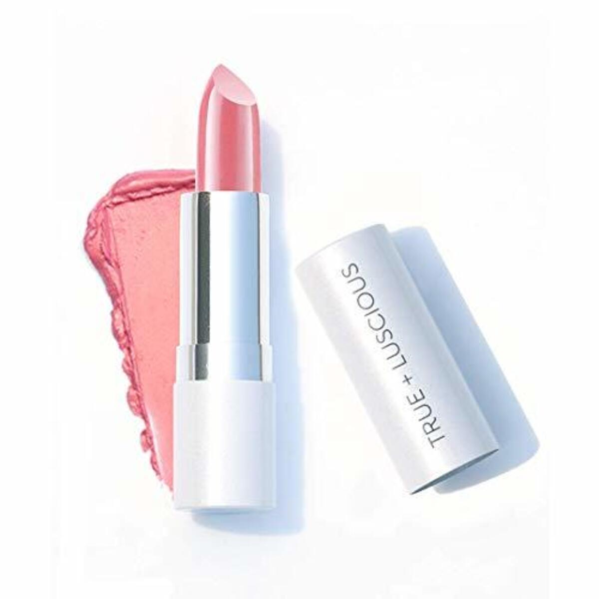 Super Moisture Lipstick by True + Luscious - Clean Formula, Smooth and Hydrating - Vegan and Cruelty Free Lipstick, Non Toxic and Lead Free Shade: Pink Sugar - 0.12 oz