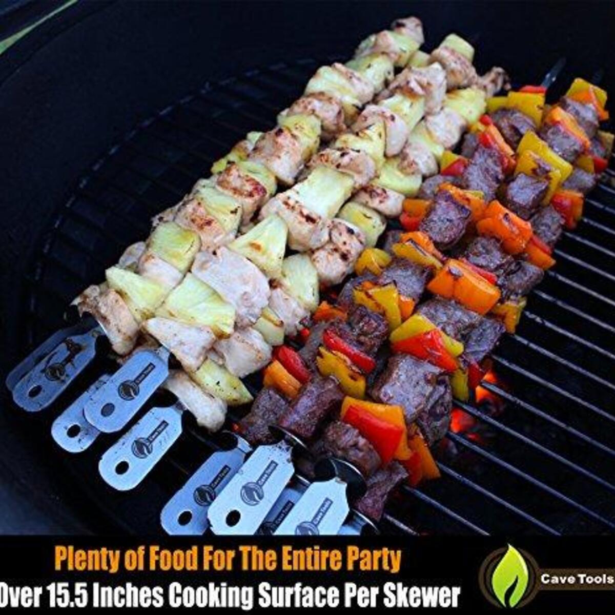 Cave Tools Bbq Skewers Set 10 Extra Long Vegetable Grill Basket Dishwasher Deals - RebateKey