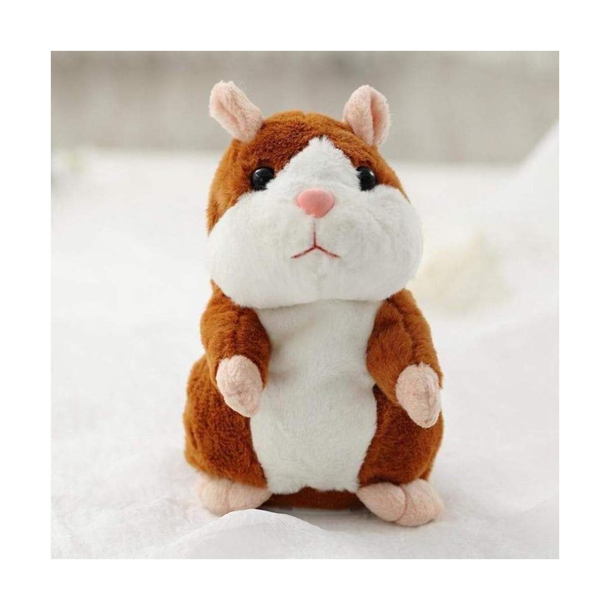 Milo Talking Hamster Plush Toy, Repeats What You Say Plush Animal Toy Electronic Hamster Mouse