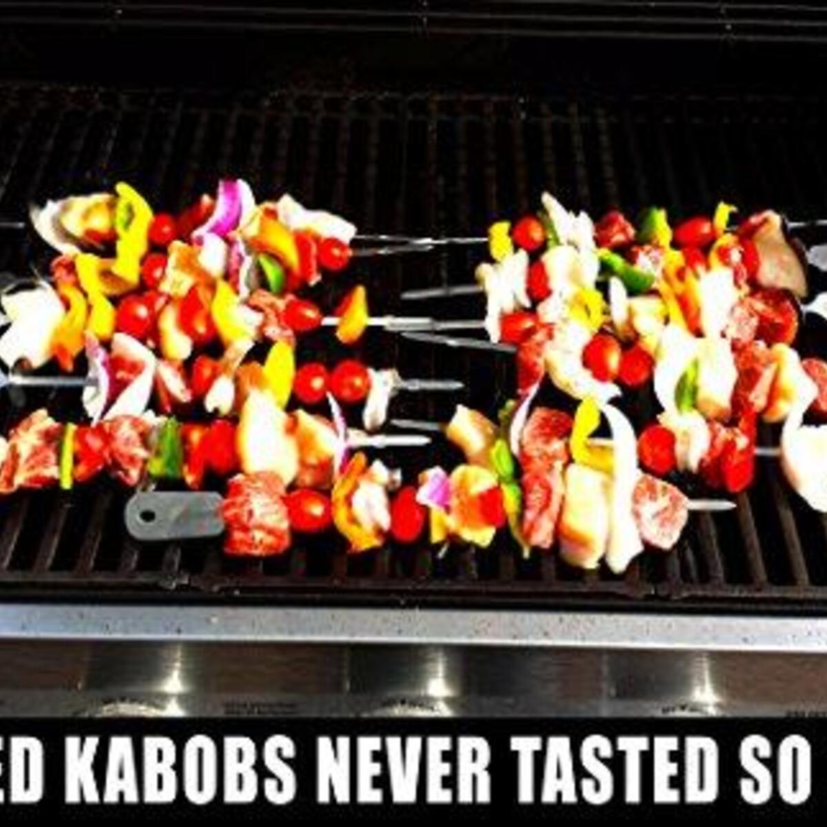 Hook Rack For Bbq Utensils Barbecue Skewers Set Stainless Steel Wide Kabob Promo Codes - RebateKey